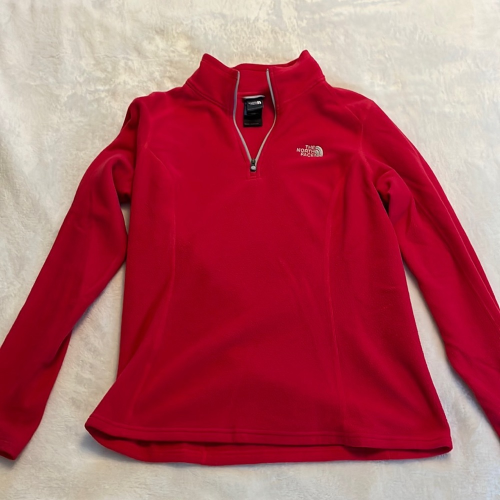 North Face Fuchsia Quarter Zip